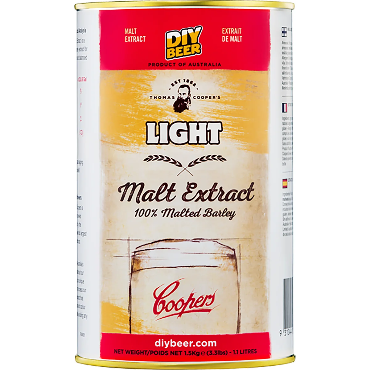 Extracto de malta claro Coopers Light