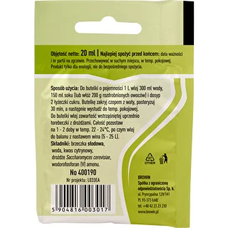 Levadura enológica Universal, 20 ml – photo 2