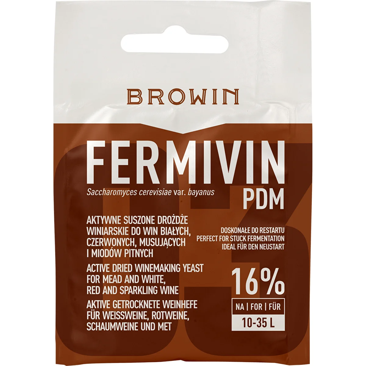 Levadura para vino Fermivin PDM, 7 g