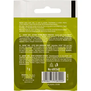 Levaduras para vino Enovini BAYA, 7 g – photo 2