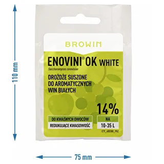 Enovini OK WHITE levadura que reduce la acidez – photo 5