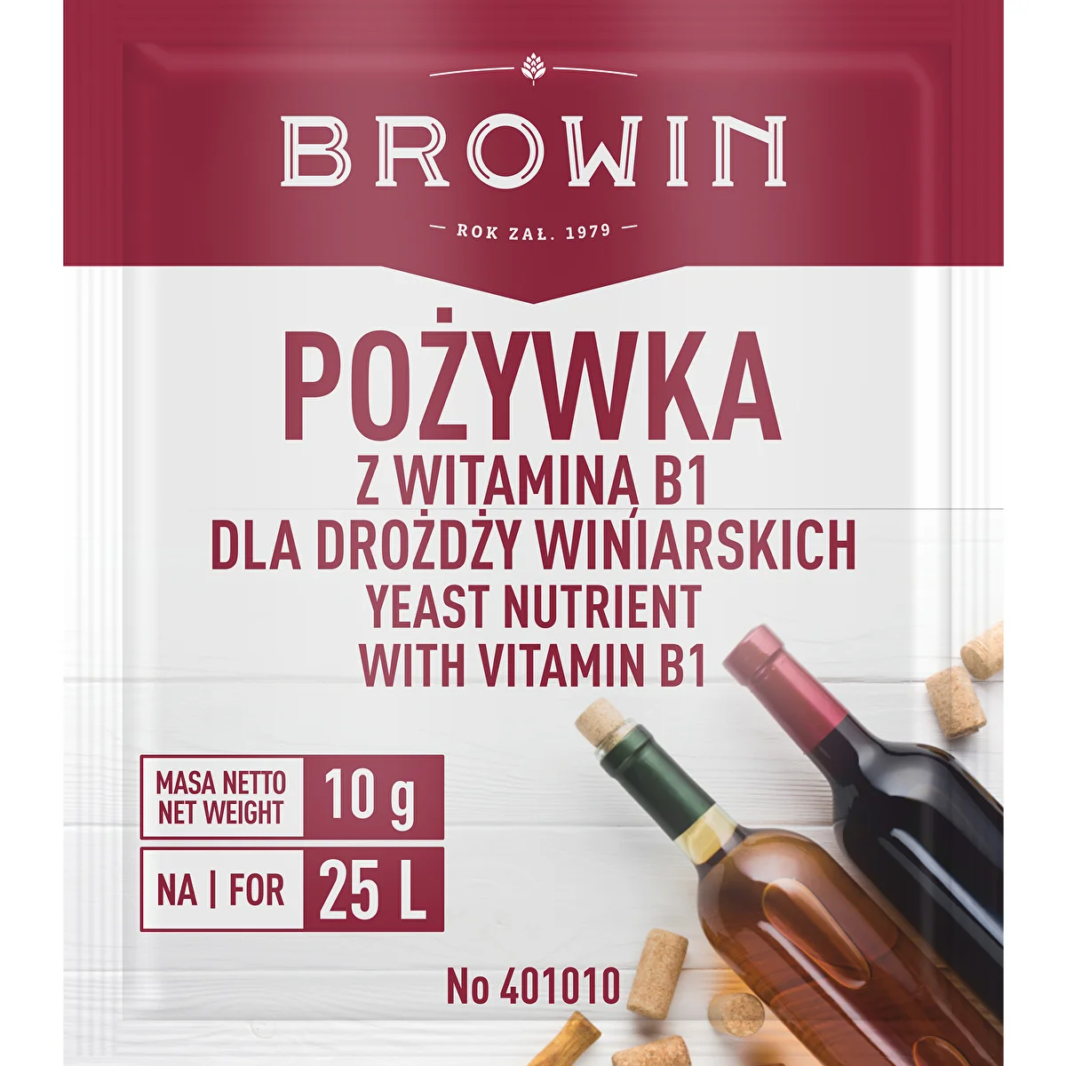 Nutriente para vino con vitamina B1