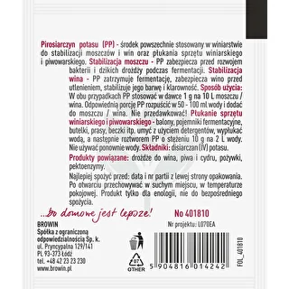 Metabisulfito de potasio 10 g – photo 2