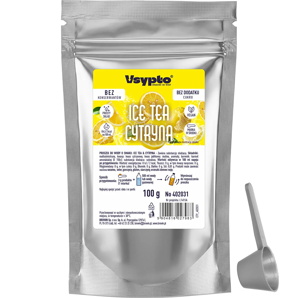 VSYPTO Ice Tea Limón, 100g