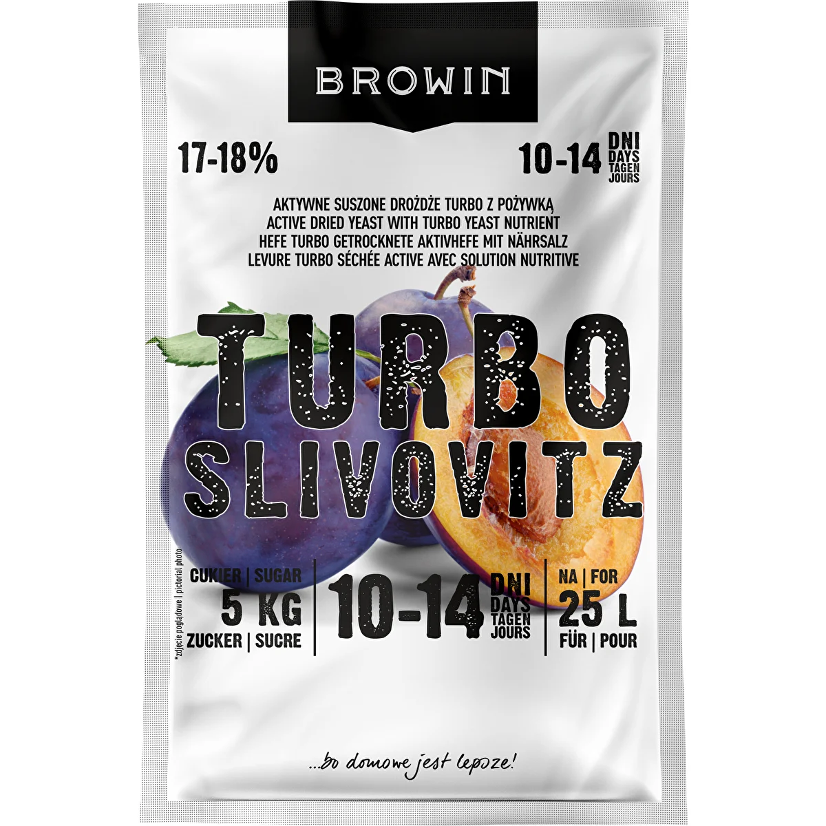 Levadura de destilería Turbo Slivovitz