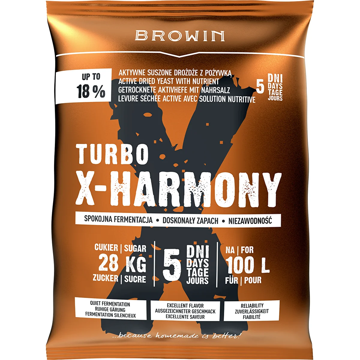 Levadura Turbo X-Harmony 100L, 360 g