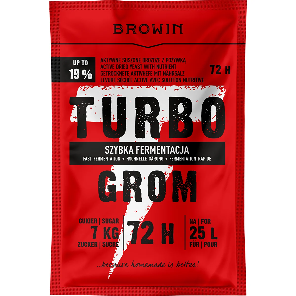 Levadura de destilería Turbo Grom 72 h