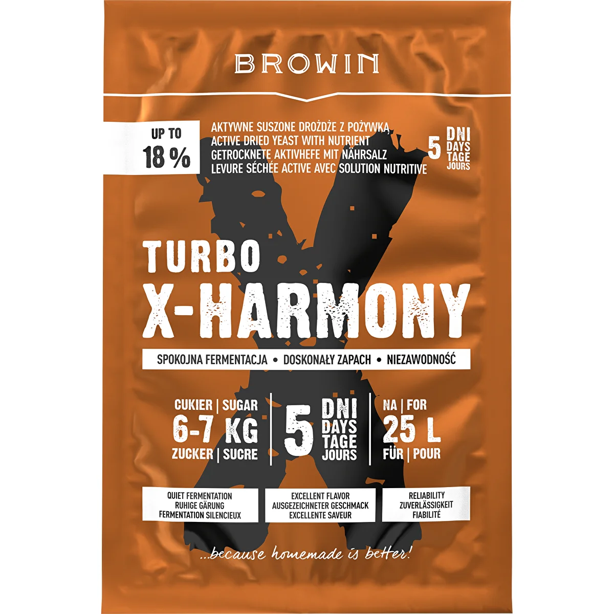 Levadura Turbo X-Harmony 25 L, 138 g