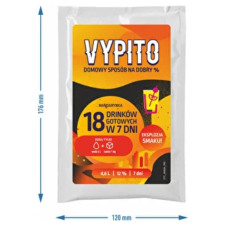 VYPITO 12%, sachet para 18 cócteles - Mandarina, 126 g – photo 4