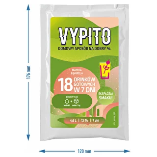 VYPITO 12%, sobre para 18 cócteles - Matcha-Albaricoque, 126g – photo 4