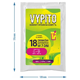 VYPITO 12%, sobre para 18 bebidas - Limón & lima, 126 g – photo 4