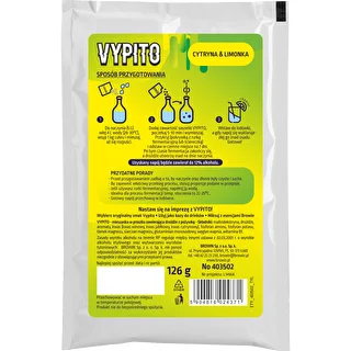 VYPITO 12%, sobre para 18 bebidas - Limón & lima, 126 g – photo 2