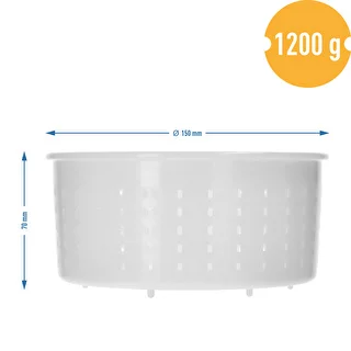 Molde de queso redondo Ø 15 x 7cm para 1200g – photo 7
