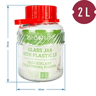 Tarro de 2L con tapa de plástico – photo 2