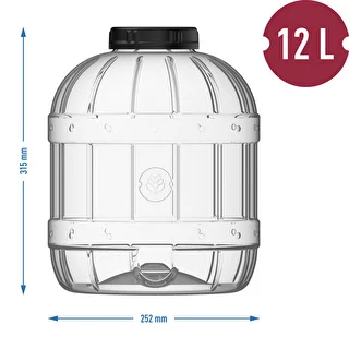 Tarro multifuncional de 12L con tapa – photo 5