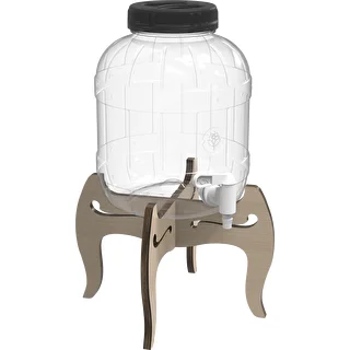 Tarro multifuncional con grifo 5L + soporte de madera – photo 2