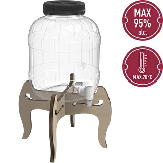 Tarro multifuncional con grifo 5L + soporte de madera – photo 6