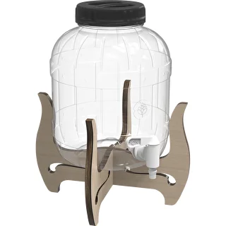 Tarro multifuncional con grifo 5L + soporte de madera – photo 4