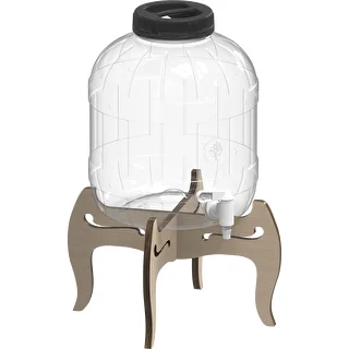 Tarro multifuncional con grifo 8L + soporte de madera – photo 2