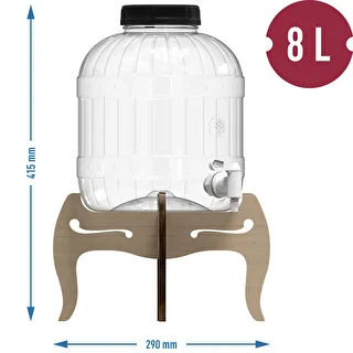 Tarro multifuncional con grifo 8L + soporte de madera – photo 12