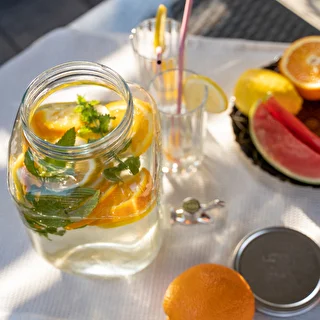 Tarro para limonada, con grifo - de vidrio, 4 L – photo 8