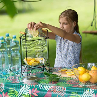 Tarro Limonada 8 L - con grifo, en soporte metálico con asas – photo 7