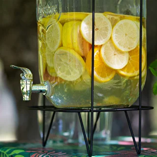 Tarro Limonada 8 L - con grifo, en soporte metálico con asas – photo 9