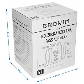 Barril de vidrio de 5 L, con boca ancha, tapón, soporte y grifo – photo 8
