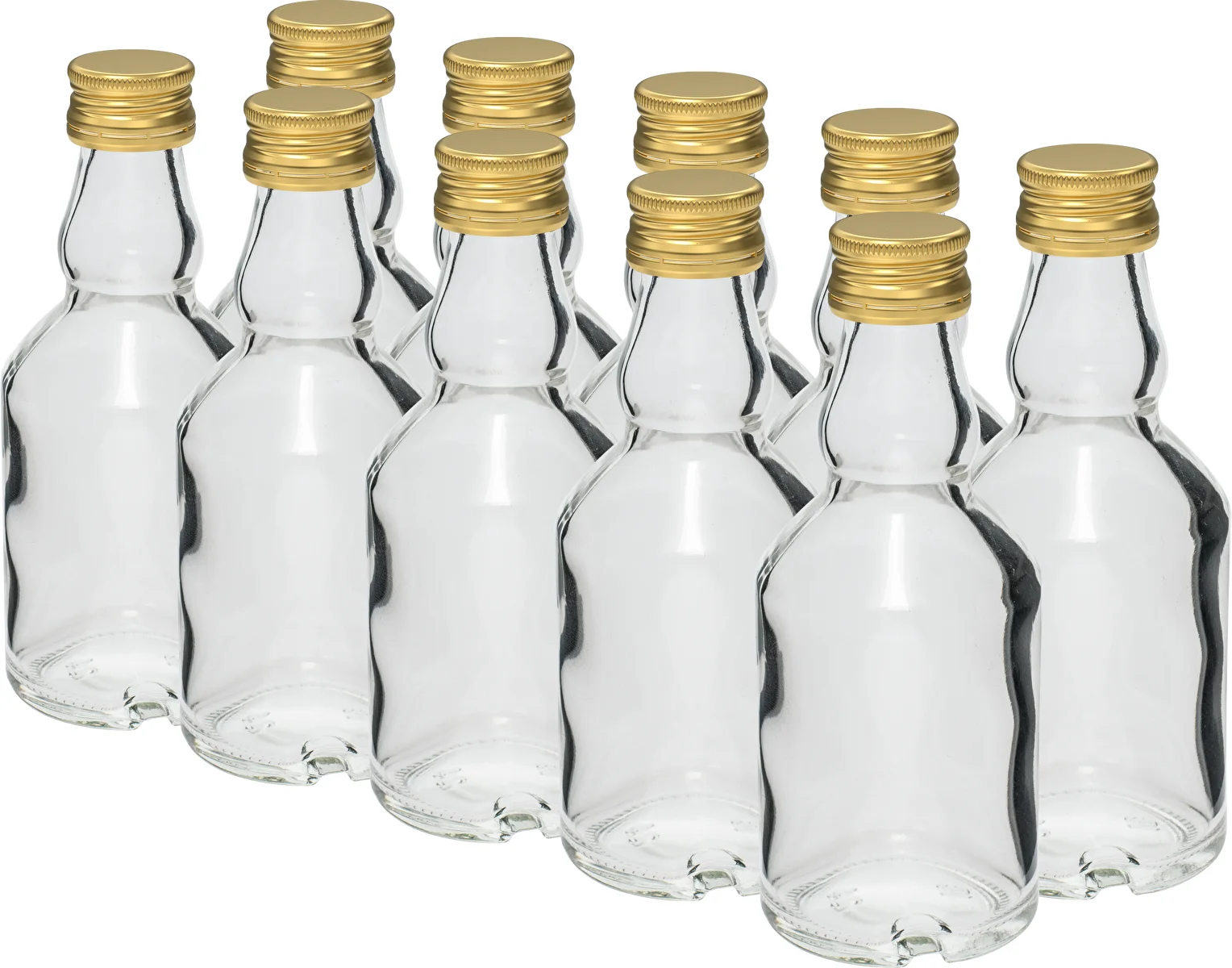 Botella Pequeña 50ml con tapa - 10 uds.