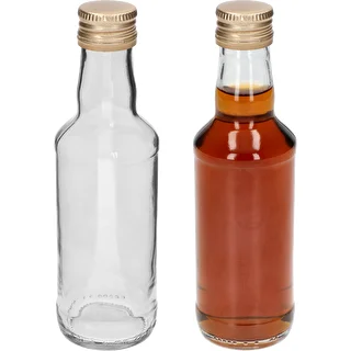 Botella licorera 200 ml, con tapón dorado a rosca Ø 28, 1 ud. – photo 3