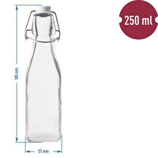 Botella Cuadrada hermética 250ml – photo 2