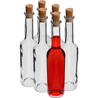 Botella para licor 350ml 6uds.+ 6 corchos – photo 2