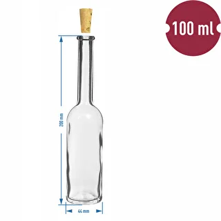 Botella para licor 100ml 6uds.+ 6 corchos KK14/10 – photo 8