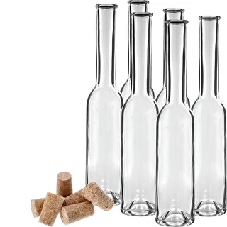 Botella para licor 200ml 6uds.+ 6 corchos KK23/18 – photo 3
