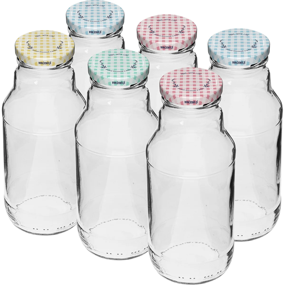 Botella TO para jugo 330ml con tapa fi43 - 6 uds.