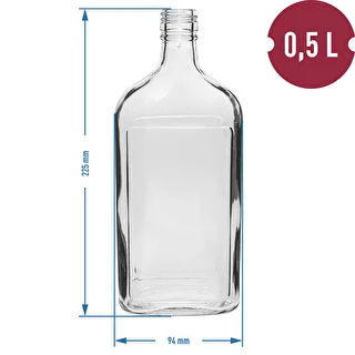 Botella Petaca 500ml con tapa - 6 uds. – photo 11