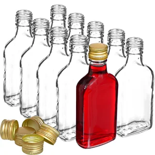 Botella para licores petaca con tapa 200ml 10uds – photo 2