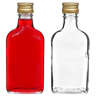 Botella para licores petaca con tapa 200ml 10uds – photo 5