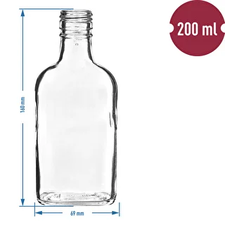 Botella para licores petaca 200ml - 10 unidades – photo 4