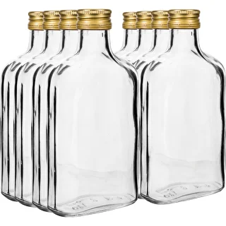 Botella para licores petaca 100ml+ tapa 8uds – photo 2