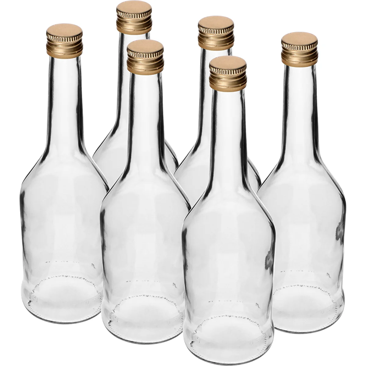 Botella Napoleón 500ml con tapón fi28, 6uds