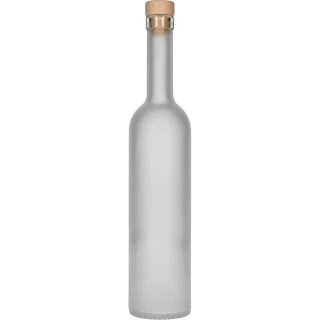 Botella «Escarchada» 0,5 L con tapón de corcho, 1 ud.