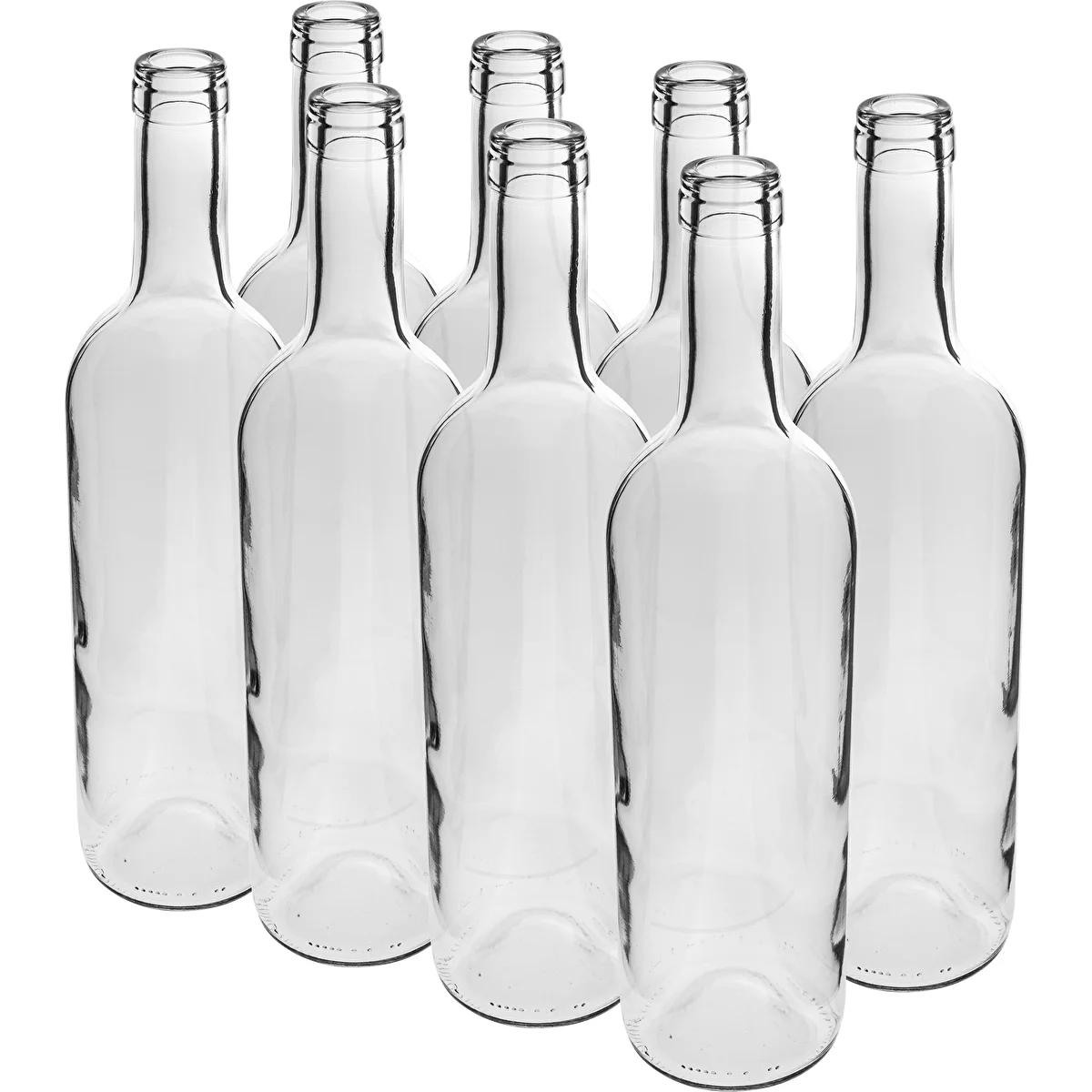 Botella Blanca para vino 750ml - paquete de 8 uds.