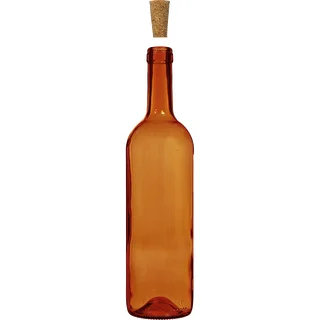 Botella para vino 750ml marrón - paquete de 8 unidades – photo 4