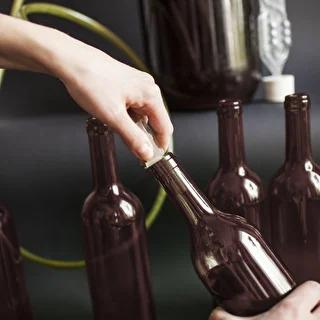 Botella para vino 750ml marrón - paquete de 8 unidades – photo 9