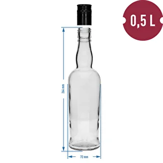 Botella Capitán 500ml con tapa -6uds – photo 5