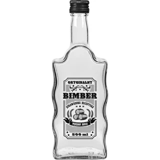 Botella Klasztorna 500 ml con tapón de rosca, estampado «Bimber», 1 ud. – photo 3