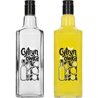Botella Tynktura 500 ml con impresión «Cytrynówka» y tapón de rosca – photo 3
