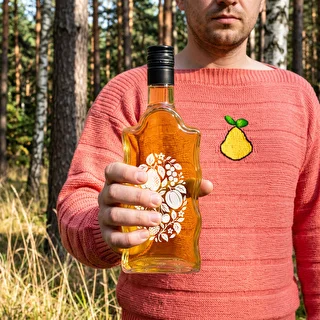 Botella Klasztorna 500 ml con tapón de rosca y estampado «Frutas», diseño 1 – photo 8