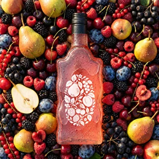 Botella Klasztorna 500 ml con tapón de rosca y estampado «Frutas», diseño 1 – photo 6